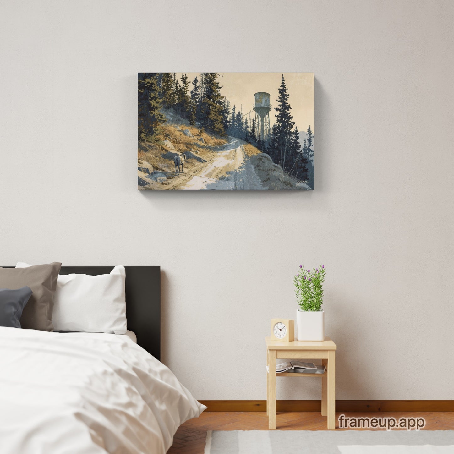 Blue Mountain Ranger 36”x24” Canvas Print