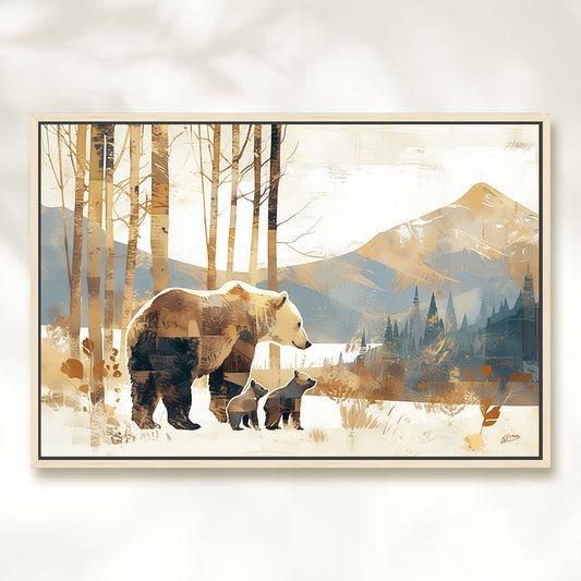 Bear Family Collage