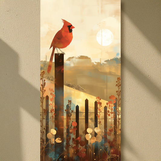 Cardinal on a Fence