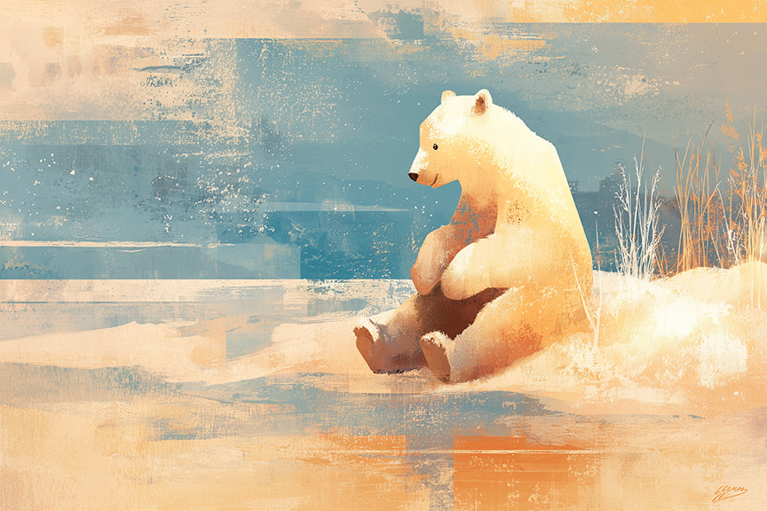 Polar Bear on the Shore
